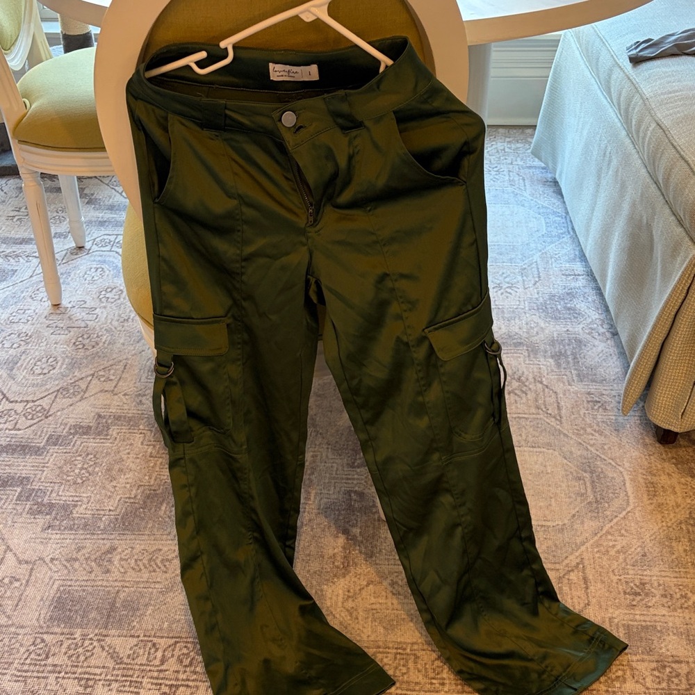 love, Fire Olive Green Cargo Pants